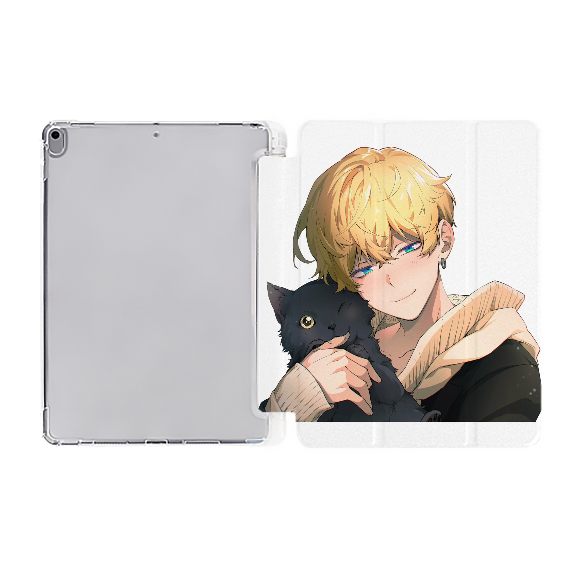 （画像用） 東京リベンジャーズ Tokyo Revengers IPad ケース ペン収納付き 三つ折りスタンド PUレザー×シリコン 対応機種9.5/10.5/10.9インチ
